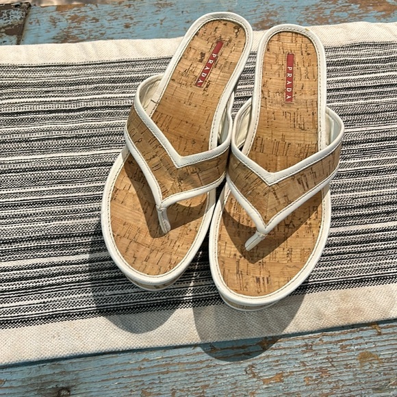 Prada Cork Platform Wedges - Size 9.5 - Picture 3 of 6